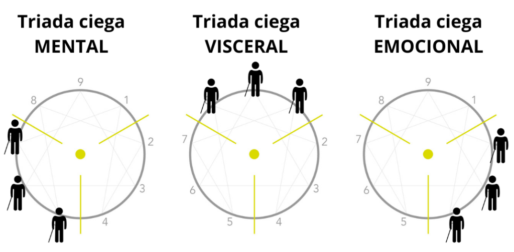 La triada CIEGA en el eneagrama -eneatipos