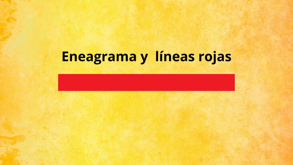 Eneagrama y líneas rojas